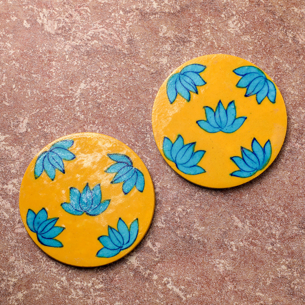 Ceramic Floral Coasters for Tableware in the USA